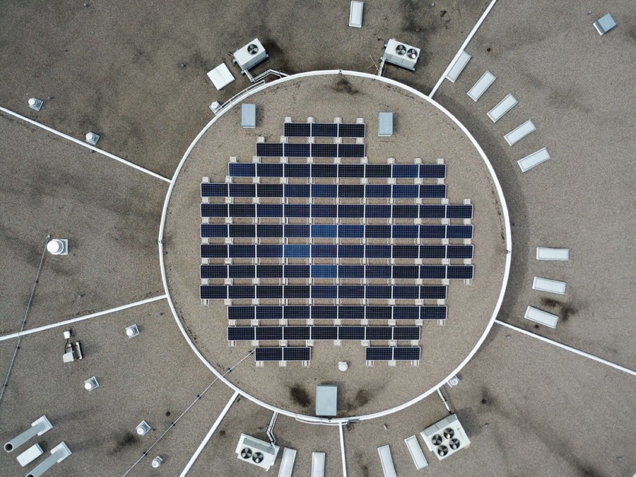 Rooftop solar array